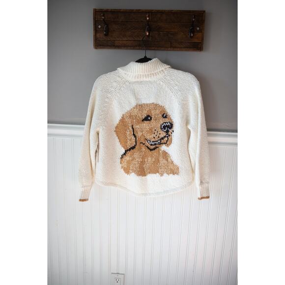Anthropologie The Jesse Dog Icon Cardigan Sweater Pilcro Golden Retriever XXS - Picture 4 of 4